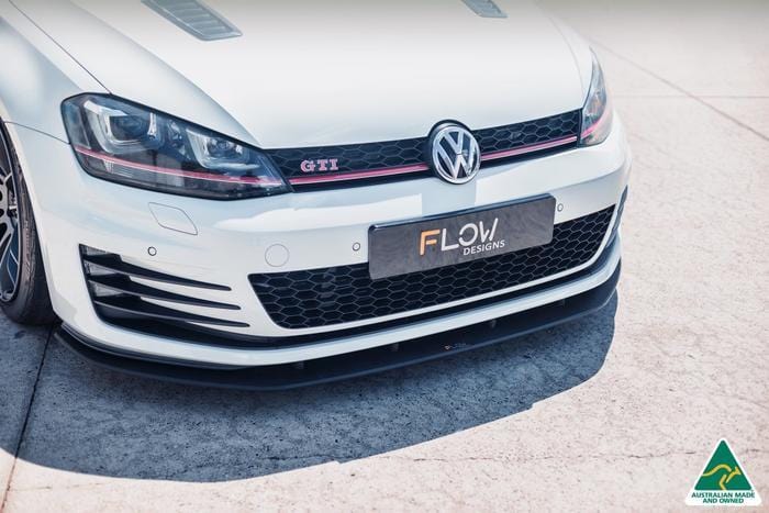 Flow Designs Front Lip Splitter And Bumper Reinforcement Bracket | Mk7 Golf GTI - 0