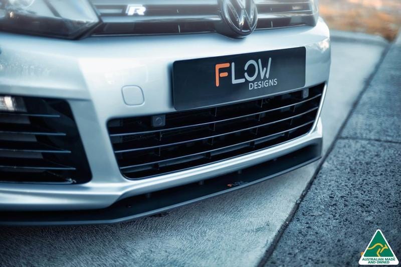 Flow Designs MK6 Golf R Front Lip Splitter & Aerospacers V3