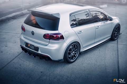 Flow Designs VW MK6 Golf R Rear Valance & Flow-Lock Diffuser Fins