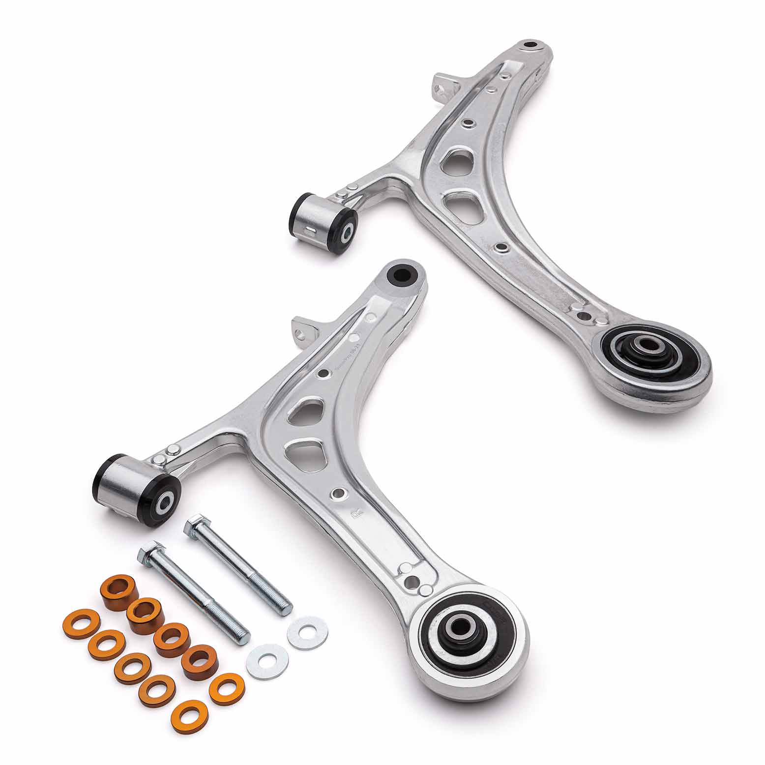 COBB SUBARU ALLOY FRONT LOWER CONTROL ARM (COMPLETE), OFFSET CASTER WRX 2015-2021, WRX STI 2015-2021, TYPE RA 2018, S209 2019