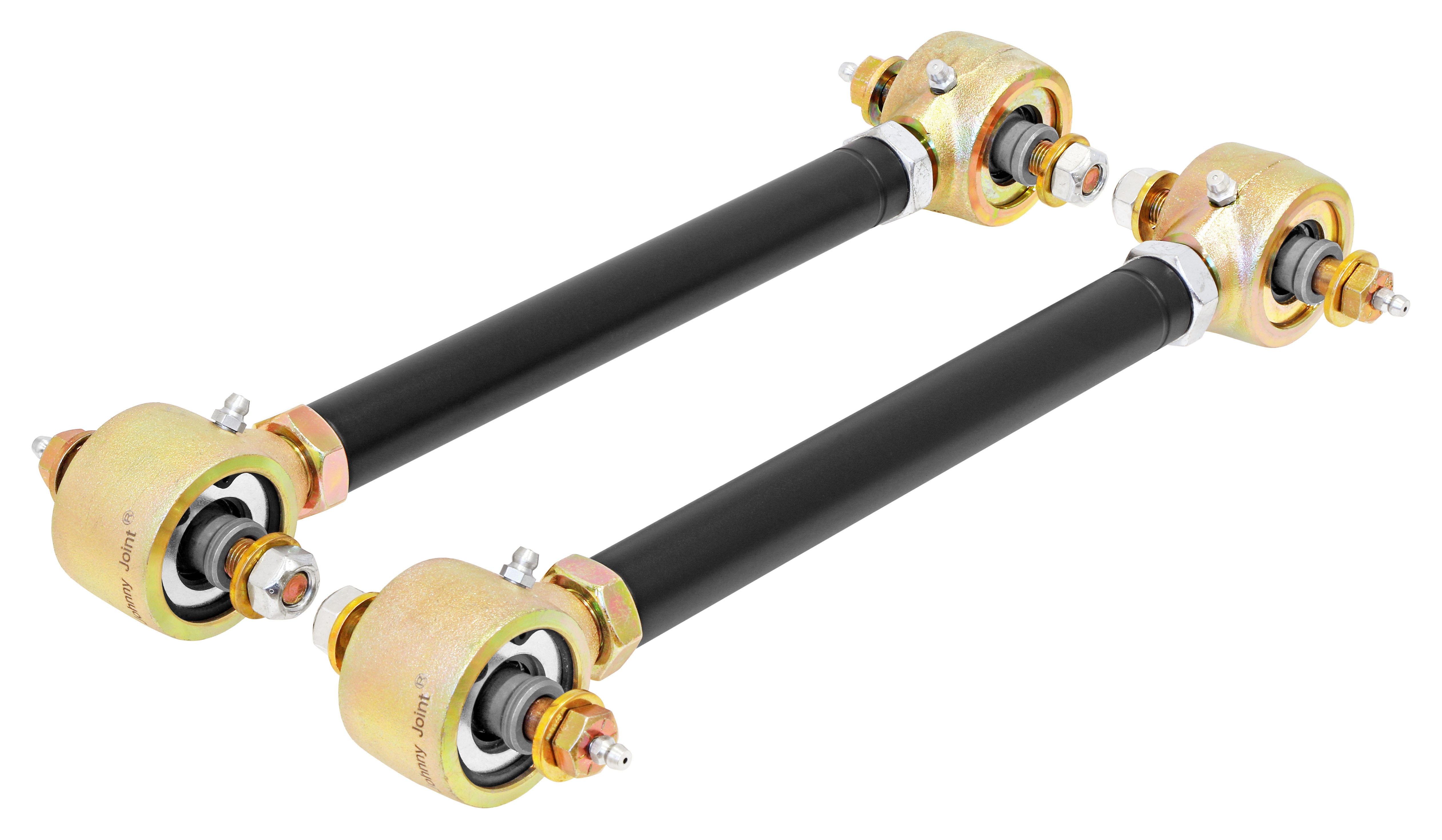 RockJock TJ/LJ Johnny Joint Adjustable Control Arms Rear Upper Double Adjustable Greasable Pair