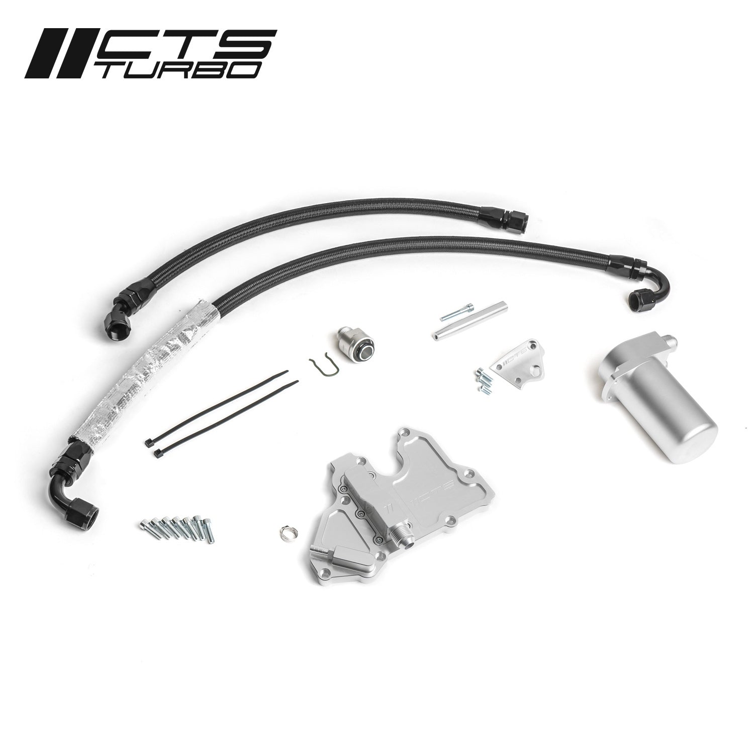 CTS TURBO MQB VW GOLF/ALLTRACK/SPORTWAGEN AND MQB VW GTI/GLI OIL CATCH CAN KIT (MK7 AND MK7.5)