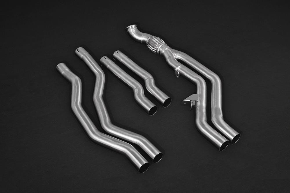 BMW M2 Capristo Exhaust System (F87)- ECE Valved Exhaust W/ Mid-Silencer Spare Pipes & Carbon Tips - 0