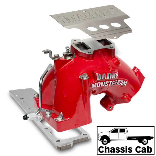 Banks Power 07.5-12 Ram Cab Chassis 6.7L Diesel Monster-Ram Intake System w/Fuel Line - Red