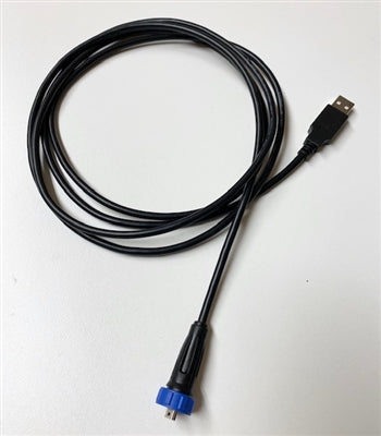 Rywire Water Resistant Threaded Mini USB Comms Cable for PDM12 & PDM30 Units - 0