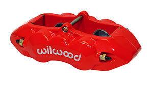 Wilwood Caliper-D8-4 Rear Red 1.38in Pistons 1.25in Disc