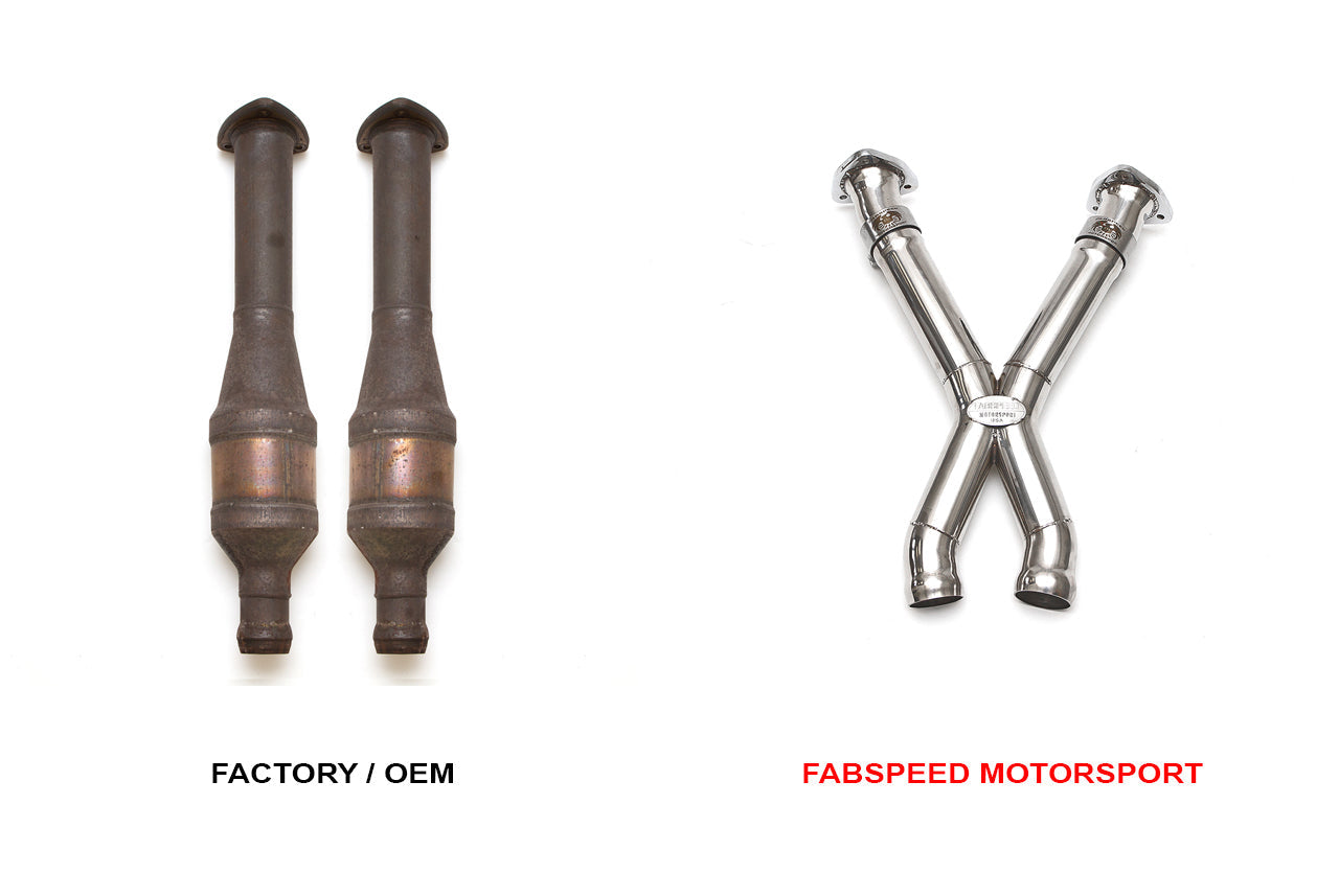 Fabspeed Aston Martin DB9 Secondary Cat Bypass X-Pipe (2004-2016) - 0