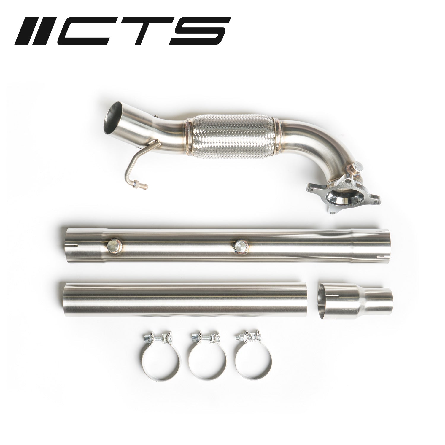 CTS TURBO AUDI/VW 2.0T FWD EXHAUST DOWNPIPE (MK5, MK6, 8P A3, 8J TT) - 0