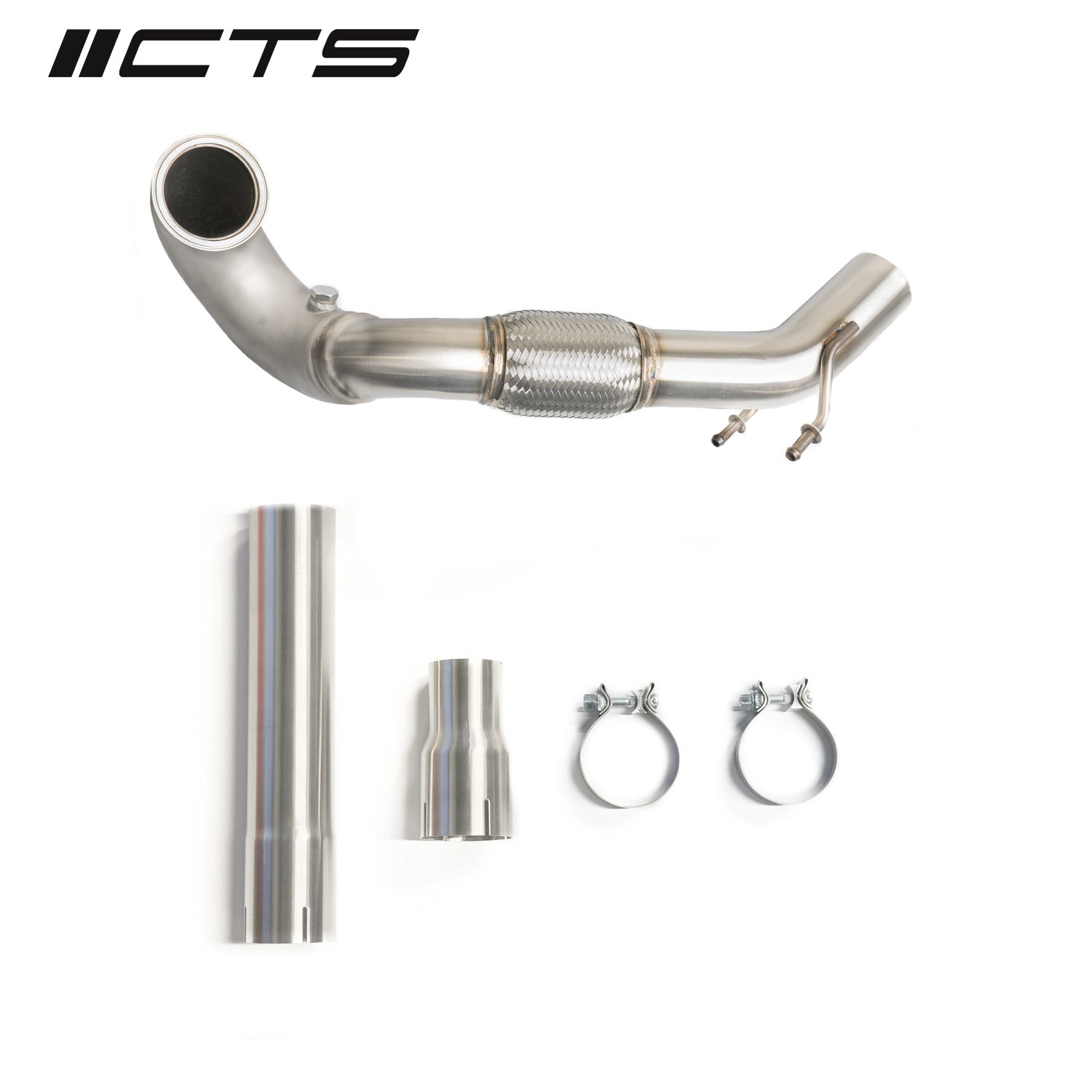 CTS TURBO MQB FWD EXHAUST DOWNPIPE (MK7/MK7.5 GOLF, GTI, GLI, A3 FWD)