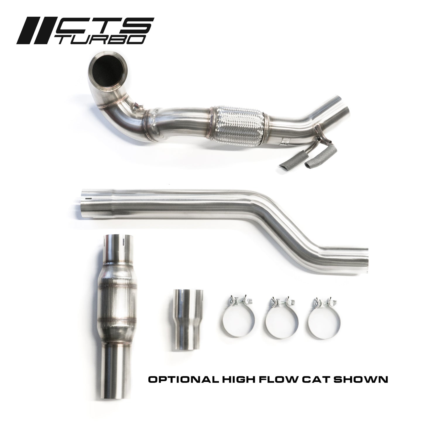 CTS TURBO MQB VW TIGUAN AND AUDI Q3 AWD 1.8T/2.0T DOWNPIPE (2017+)