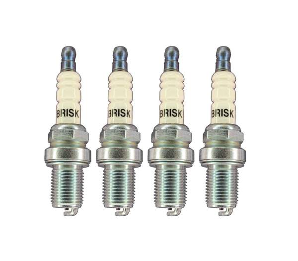 Brisk Silver Racing DR12S Spark Plug - Set Of Four | DR12S-KT4