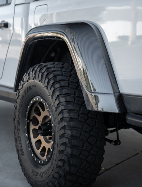 Anderson Composites 20-23 Jeep Gladiator (JT) Carbon Fiber Rear Fender Flares (Pair)