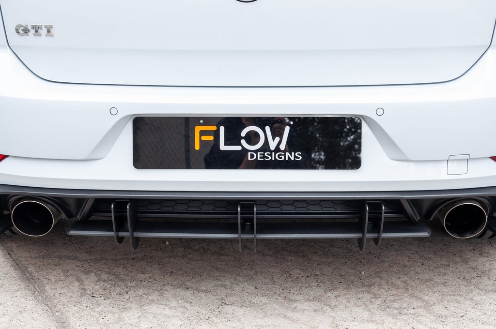 Flow Designs VW MK7.5 Golf GTI Rear Valance & Flow-Lock Diffuser Fins