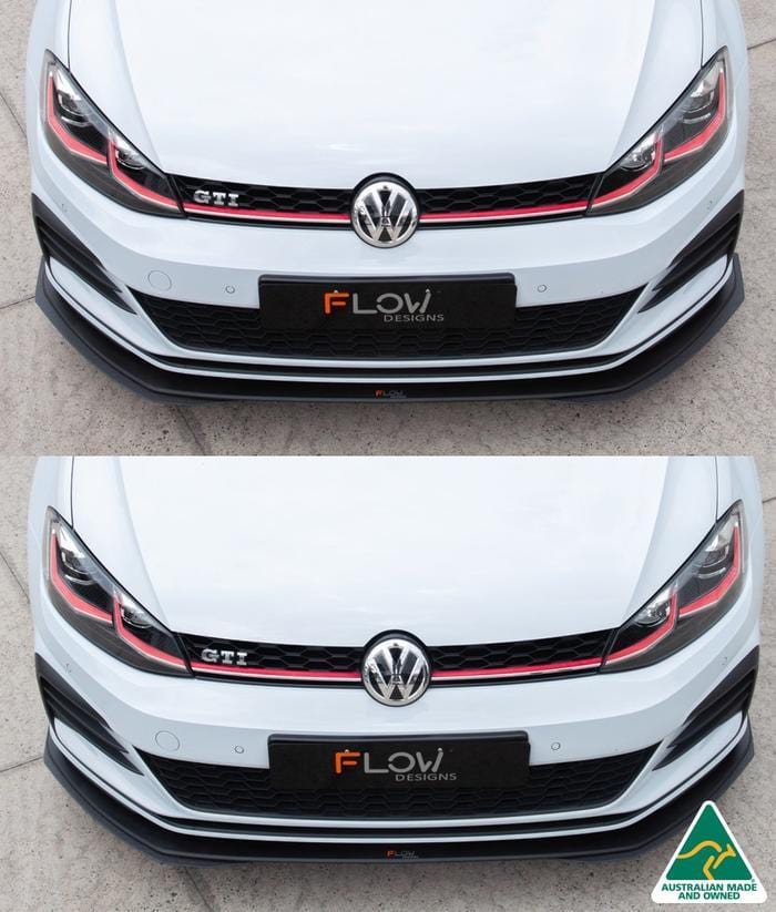 Flow Designs Front Splitter Extensions (Pair) | Volkswagen MK7.5 GTI