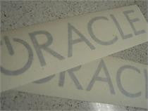 Oracle Decal 12in - Reflected Silver SEE WARRANTY