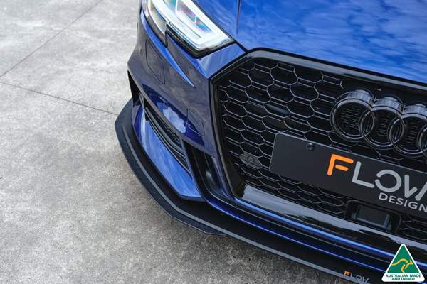 S3 8V Sedan FL Front Lip Splitter Extensions (Pair)