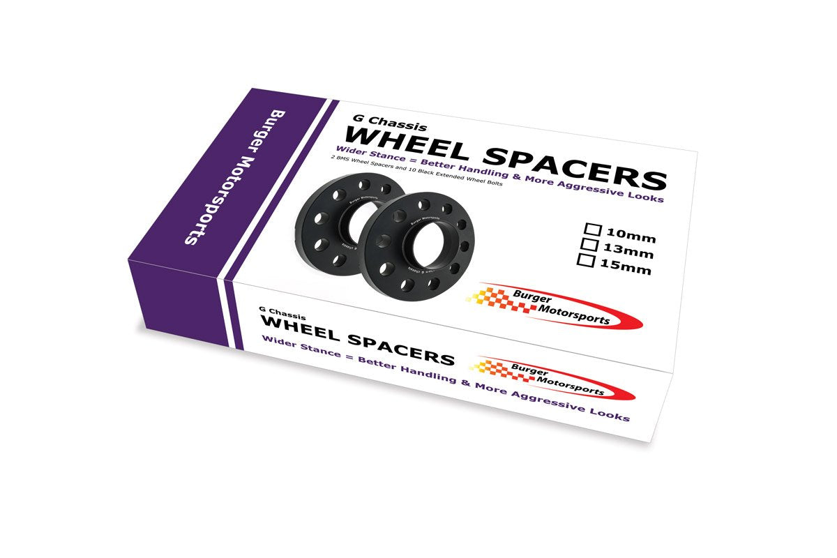 F Chassis MINI Cooper Wheel Spacers by Burger Motorsports w/10 Bolts (Box will say G Chassis)