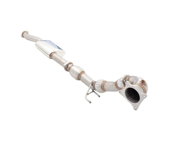 XForce 3" Stainless Steel 3" Down Pipe and High Flow Cat | Volkswagen MK6 Golf R | ES-VW07-XFKITB