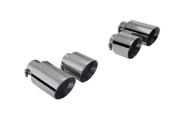 XForce Exhaust Tips Black Mk7 Golf R