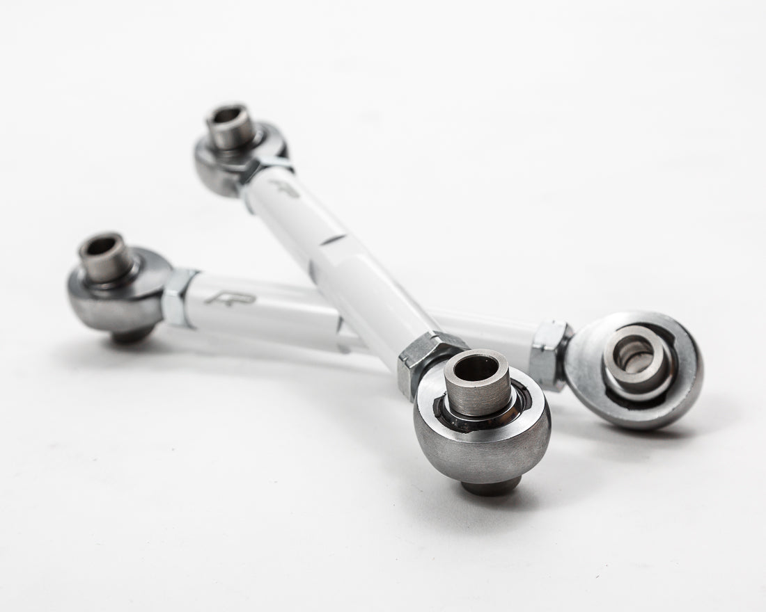 Agency Power Adjustable Rear Sway Bar Links  White Polaris RZR 1000 | XP Turbo