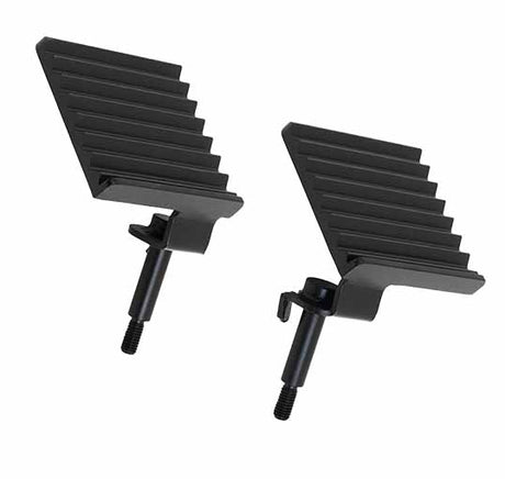 Fishbone Offroad 07-18 Jeep Wrangler JK - Foot Peg Set - Black