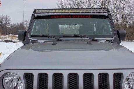 Fishbone Offroad 2018+ Jeep Wrangler JL Windshield Light Bracket - 0