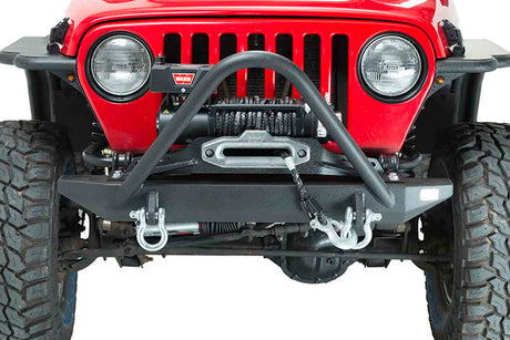 Fishbone Offroad 97-06 Jeep Wrangler TJ Rubicon Steel Front Bumper W/Stinger - Blk Txtrd Pwdercoat - 0