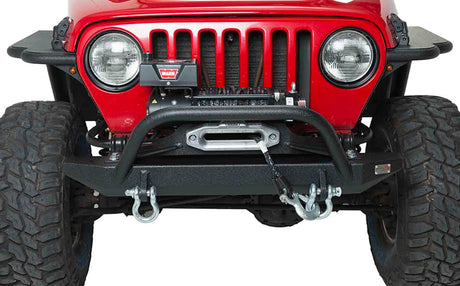 Fishbone Offroad 97-06 Jeep Wrangler TJ Rubicon Front Bumper W/Winch Guard - Blk Textured Powdercoat - 0