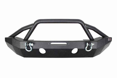 Fishbone Offroad 07-18 Jeep Wrangler JK Full Width Front Winch Bumper - Black Powdercoat