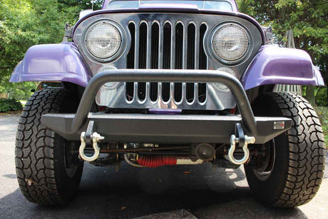 Fishbone Offroad 87-95 Jeep YJ YJ Wrangler Piranha Front Bumper w Tube Guard - 0