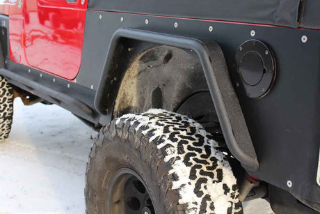 Fishbone Offroad 97-06 Jeep Wrangler TJ Steel Tube Fenders Rear 3In Flare - Blk Textured Powdercoat - 0