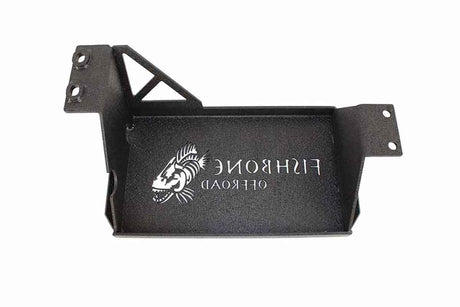 Fishbone Offroad 07-11 Jeep Wrangler JK Steel EVAP Canister Skid Plates - Black Textured Powdercoat