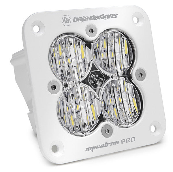 Baja Designs Flush Mount LED Light Pod White Amber Lens Driving/Combo Pattern Squadron Pro