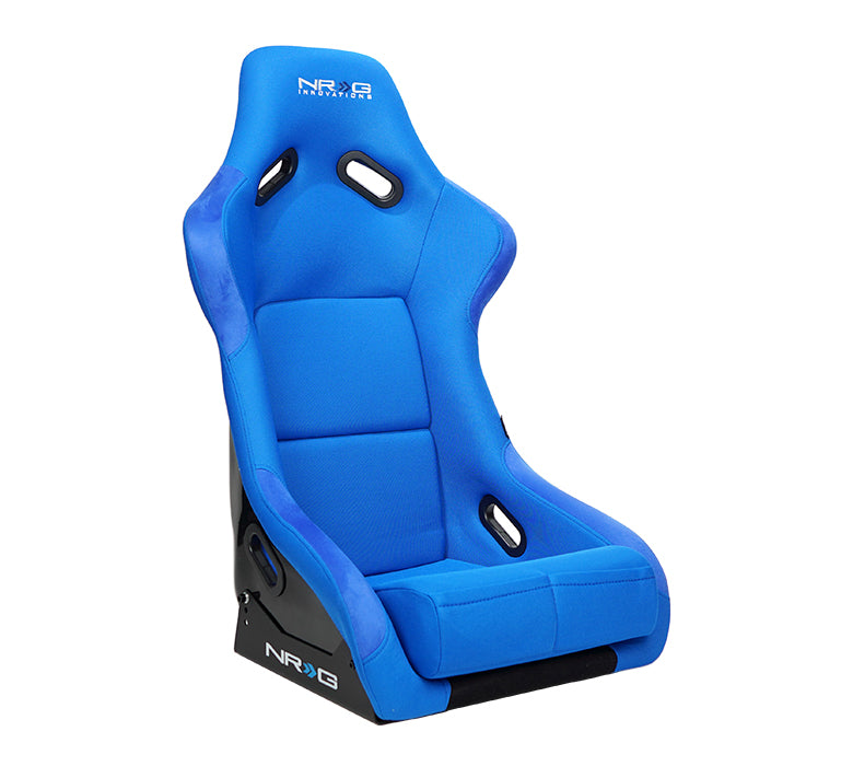 NRG FRP Bucket Seat (Blue Cloth) - Large