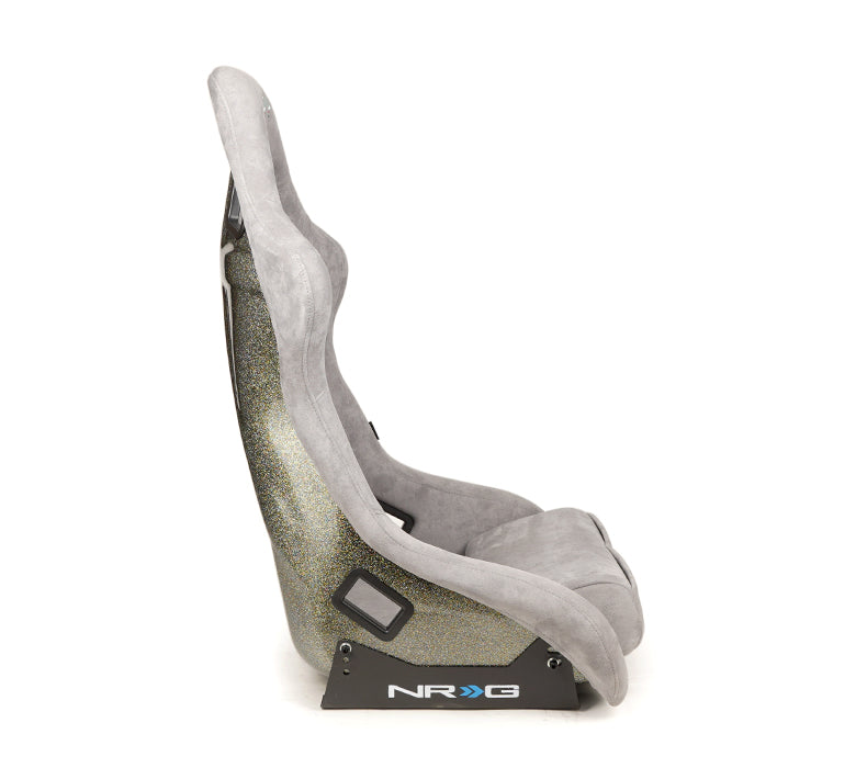 NRG FRP Bucket Seat ULTRA Edition - Large (Grey Alcantara/Pearlized Back) - 0