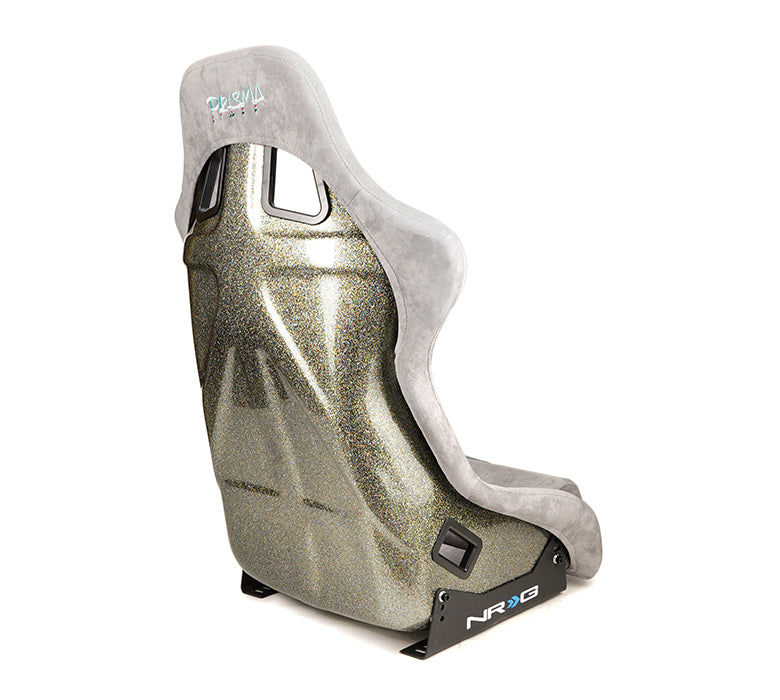 NRG FRP Bucket Seat ULTRA Edition - Large (Grey Alcantara/Pearlized Back)