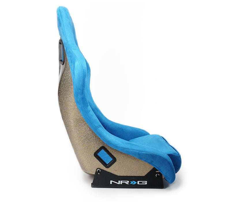 NRG FRP Bucket Seat ULTRA Edition - Medium (Blue Alcantara/Pearlized Back) - 0