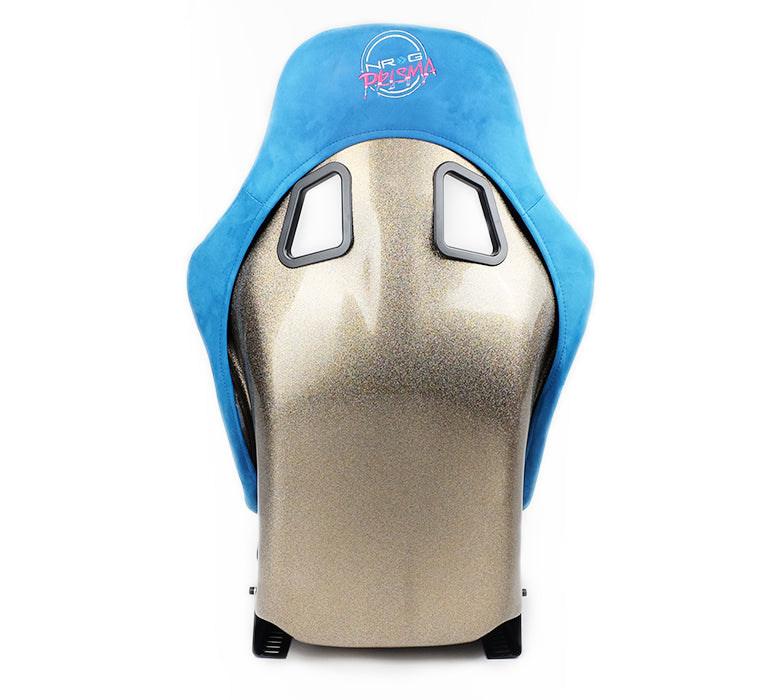 NRG FRP Bucket Seat ULTRA Edition - Medium (Blue Alcantara/Pearlized Back)