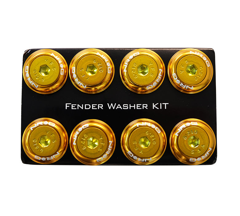 NRG Fender Washer Kit w/Color Matched M8 Bolt Rivets For Plastic (Rose Gold) - Set of 8 - 0