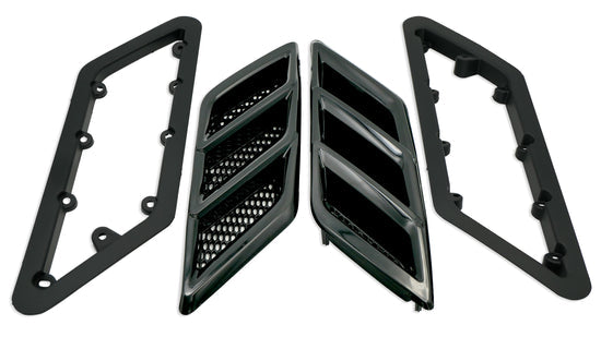 Roush 2015-2023 Roush Mustang Fender Vent Heat Extractors - Gloss Black - 0