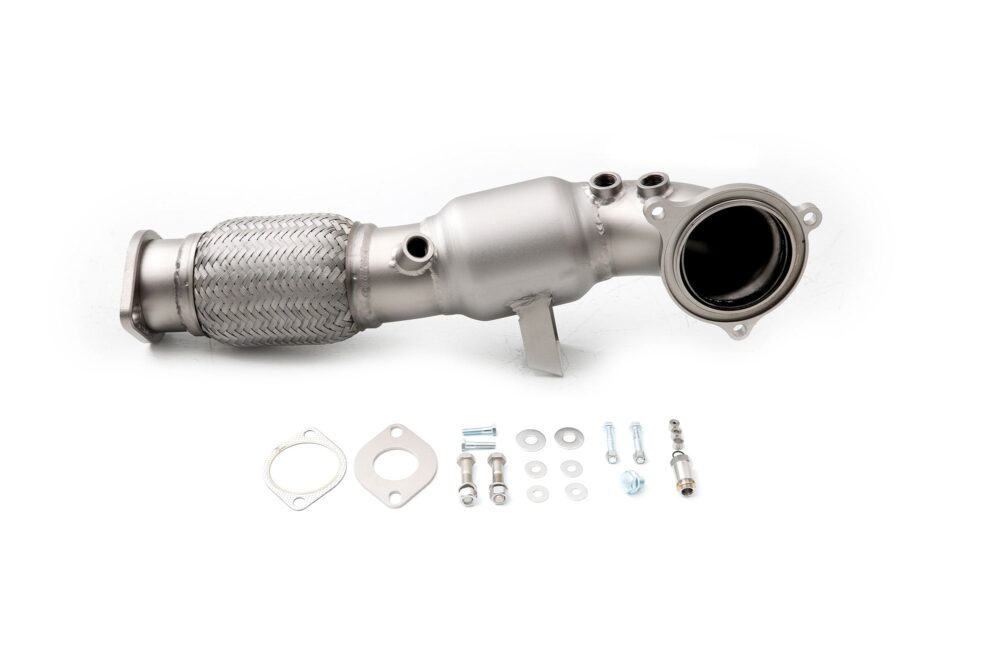 CP-e Ford Fiesta ST '14- QKspl Downpipe. . Stock Flange Back. 2.25 or 3.00 Cat