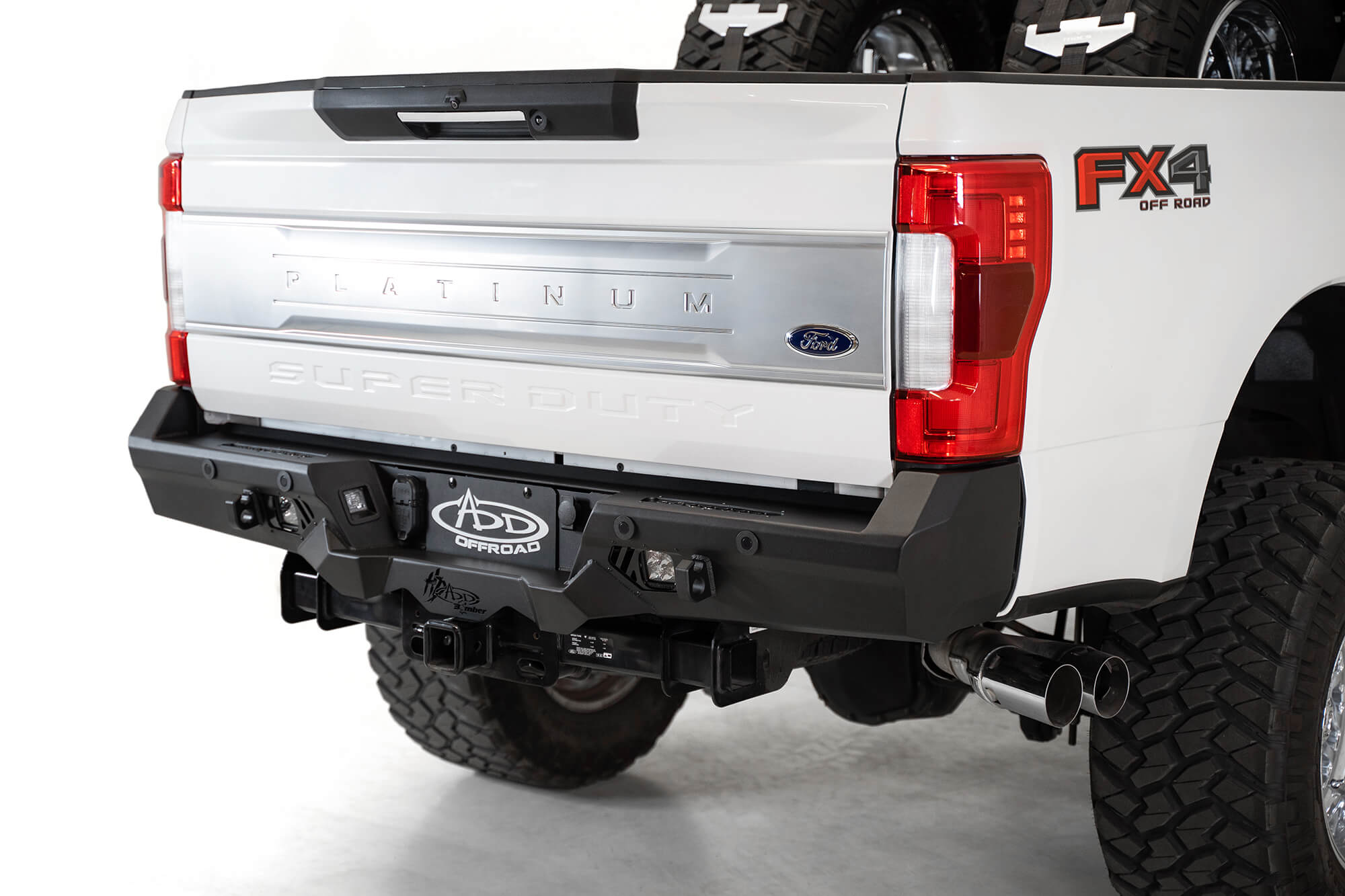 Addictive Desert Designs 17-20 Ford Super Duty Bomber HD Rear Bumper w/ Mounts For Cube Lights