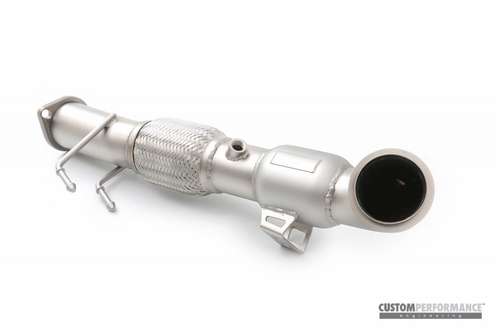 CP-e Ford Fusion '14-. QKspl Downpipe. Stock Flange Back. 2.25 or 3.00 Catback - 0