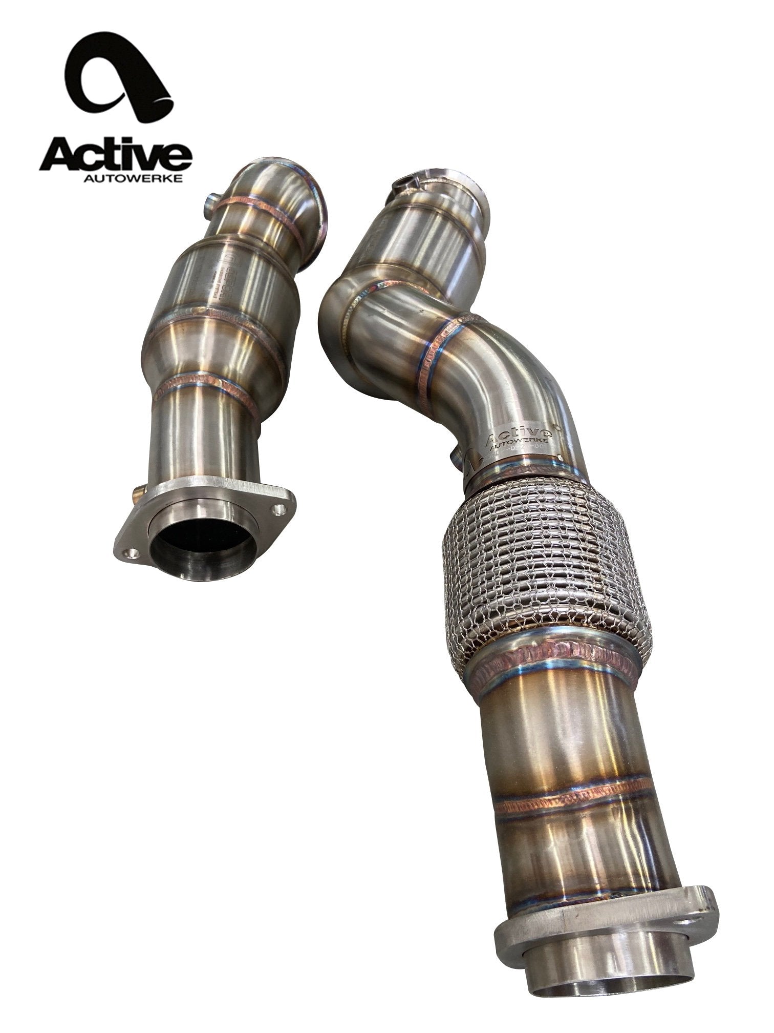 Active Autowerke BMW S58 G80 M3 G82 M4 G87 M2 Downpipes w GESI CAT