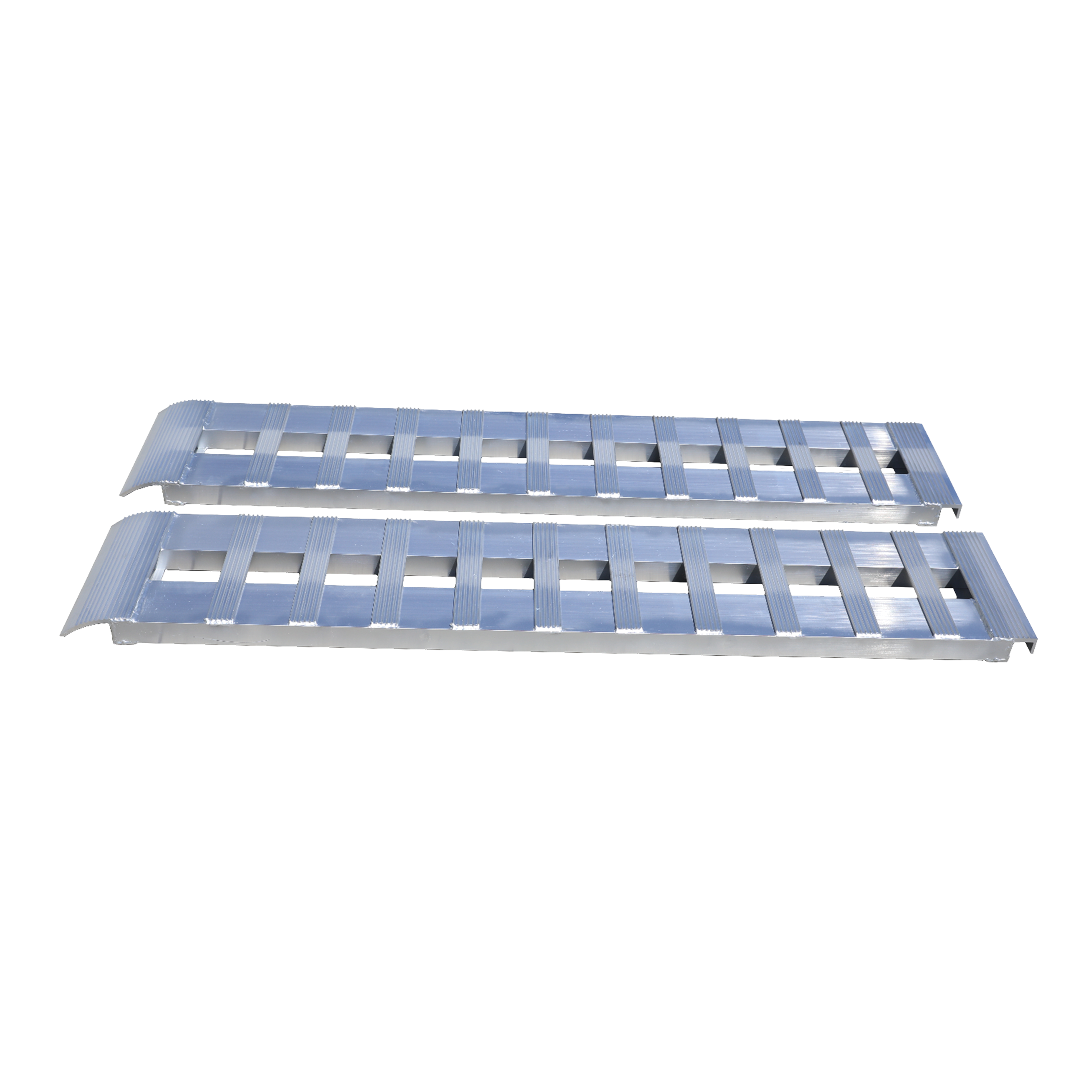 Gen-Y Heavy-Duty 7ft Aluminum Loading Ramps 14in x 84in 3K Capacity Per Ramp - Pair