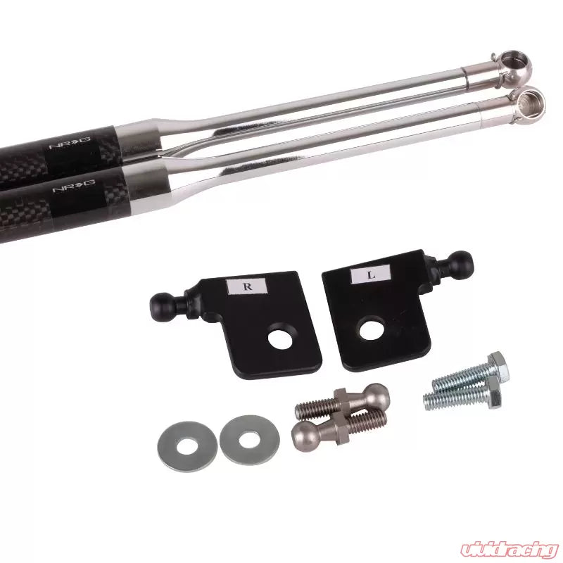 NRG Carbon Fiber Hood Damper Kit - 02+ Acura RSX (Half Pressure Shocks for CF Hood) - 0