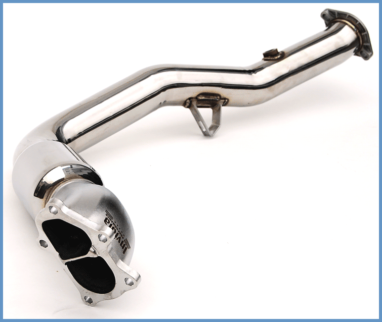 Down-Pipe with High-Flow Cat Subaru WRX/STI 02-07