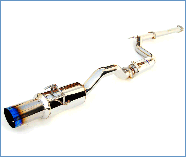 Invidia N1 Catback Exhaust System with 70mm Single Burnt Titanium Tip Honda Civic Si K24 Coupe 2012-2013