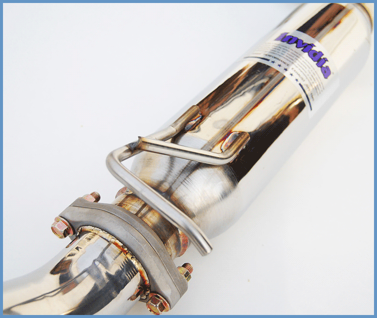 Invidia N1 Catback Exhaust System with 70mm Single Burnt Titanium Tip Honda Civic Si K24 Coupe 2012-2013 - 0