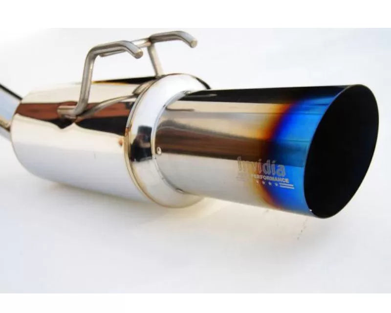 Invidia N1 Catback Exhaust System with 70mm Single Burnt Titanium Tip Honda Civic Si K24 Coupe 2012-2013